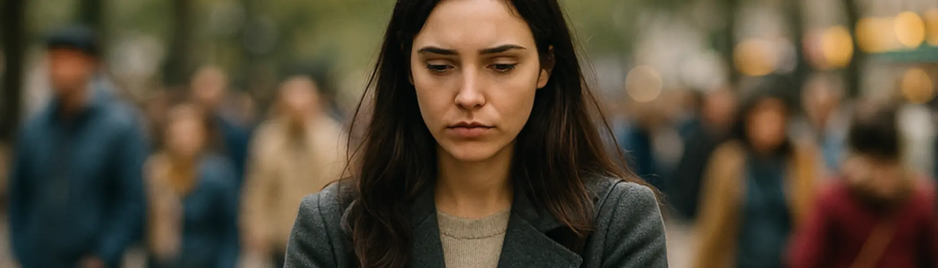 Soledad incluso estando rodeado de gente